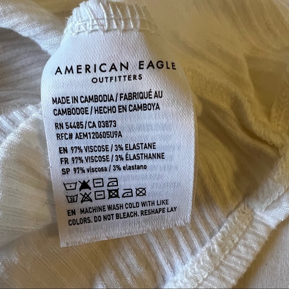 American eagle soft & sexy rib, top size M , white - Picture 8 of 8
